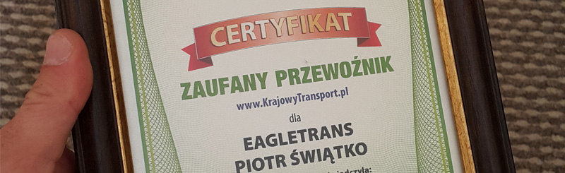 Nagrody i wyróżnienia EagleTrans Legnica 2014